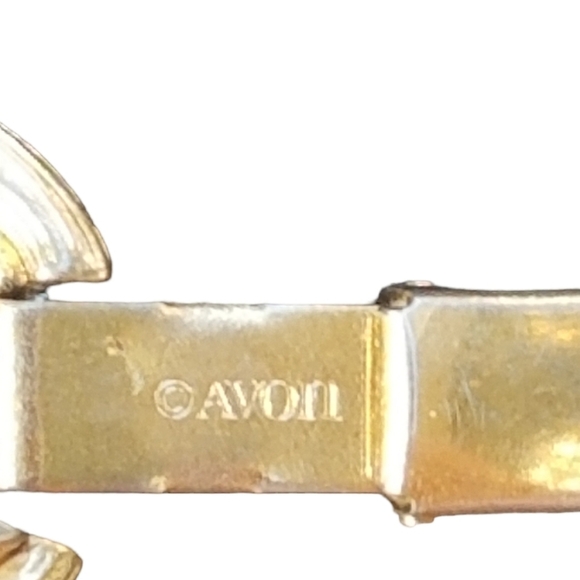 AVON 1981 GOLDTONE TEXTURED LINK CHAIN BRACELET - Picture 5 of 5